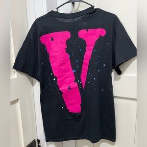 Blk and pink pop smoke V Lone T-shirt